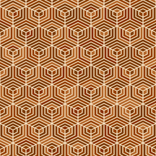 几何形状的六角形无缝图案图片下载