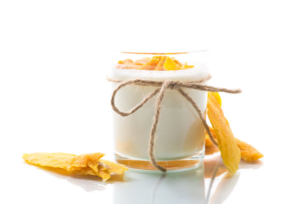 自制的芒果甜酸奶图片下载