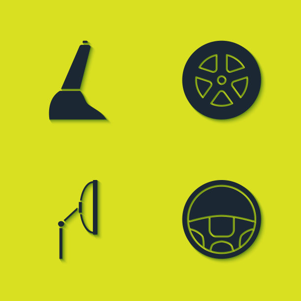 设置汽车手刹车、方向盘挡风玻璃图片下载