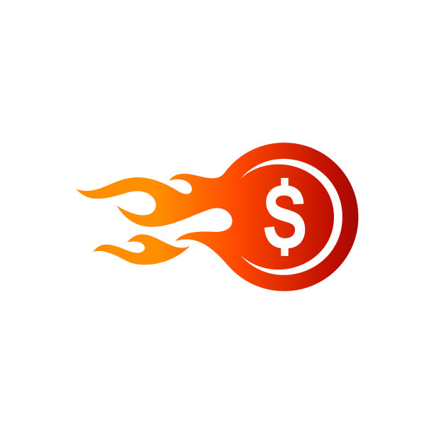 火焰金币标志图片下载