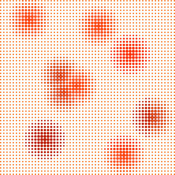 白色背景上的粉色点图案图片下载