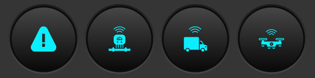 三角形智能传感器设置感叹号图片下载