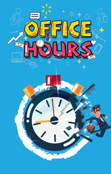 商人从秒表上跑出来。办公时间的概念。——矢量图图片下载