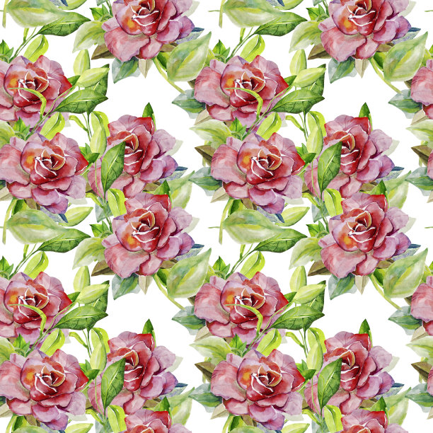 玫瑰无缝模式图片下载