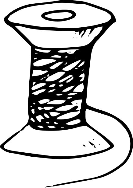 线轴手绘涂鸦风格单图片下载