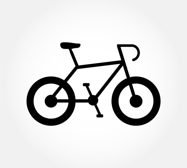 自行车图标自行车标志自行车隔离图片下载