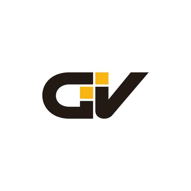 字母CV抽象Windows几何简单标志图片下载