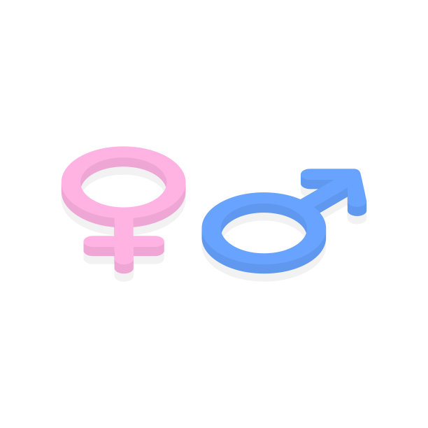 女性和男性的性别图标图片下载