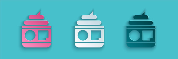 纸切膏或乳液化妆品管图标图片下载