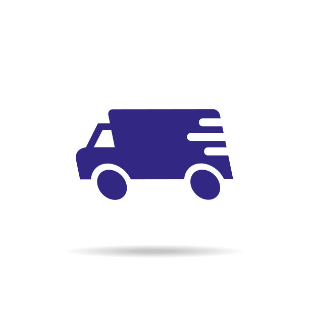 快速交付图标上的白色背景。图片下载