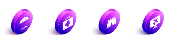 为海滩设置等距遮阳伞图片下载