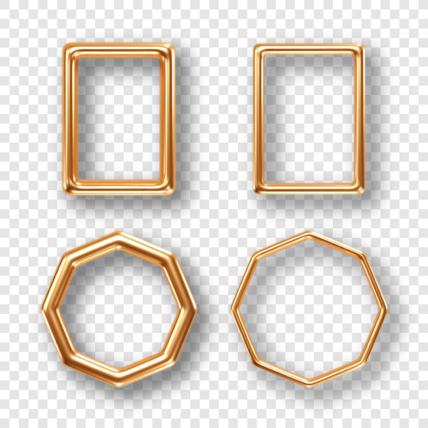 金色的框架集图片下载