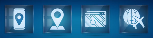 设置城市地图导航位置信息图图片下载