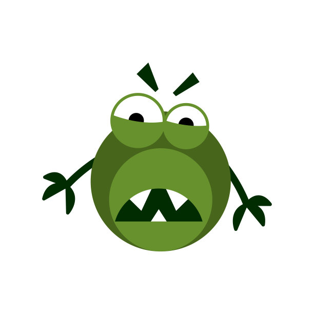 白色背景上分离的载体病毒，eps10图片下载