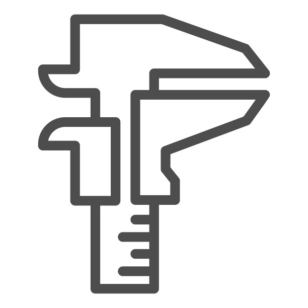 卡钳线图标房屋维修概念图片下载