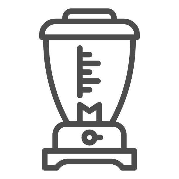 搅拌机线图标厨房电器概念图片下载