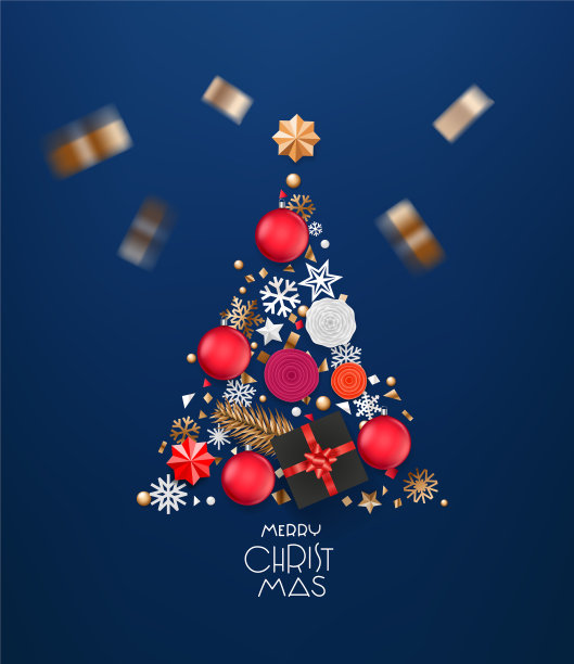 圣诞快乐圣诞贺卡图片下载