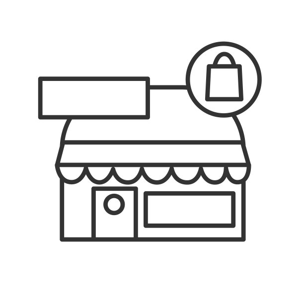 商店图标当地零售建筑图片下载
