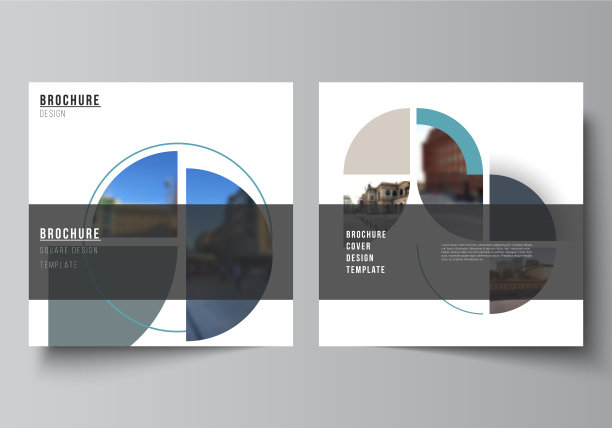 布局两个方形封面设计模板图片下载