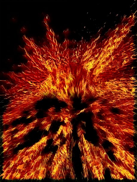 爆炸的熔岩三维图案和设计从炽热的地狱火焰和极端热图片下载