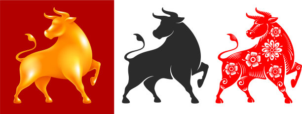 图形集牛为中国十二生肖符号图片下载