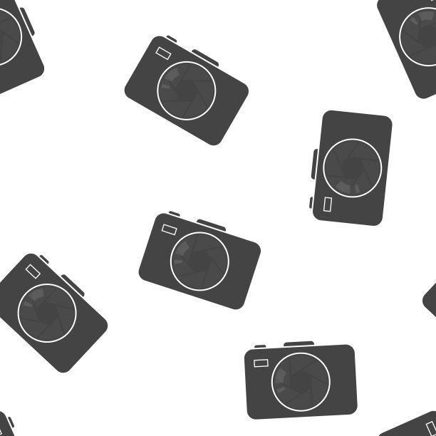 数码相机复古相机图标无缝图片下载