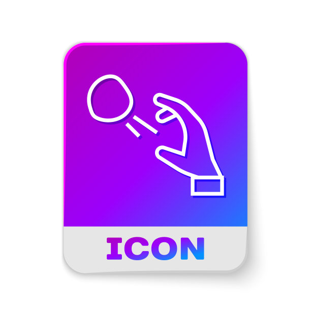 白线小流氓射击石头图标图片下载