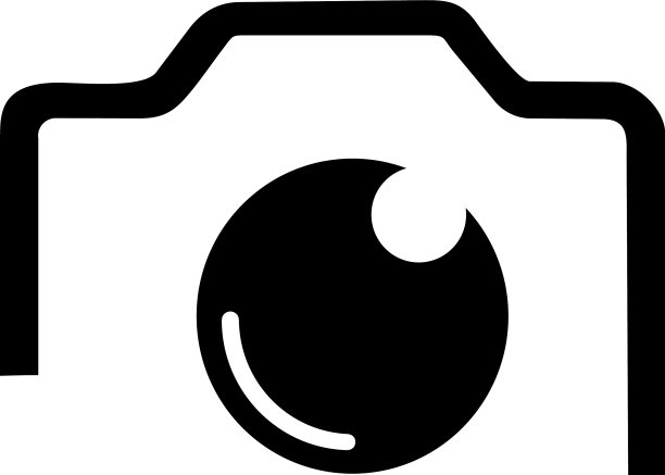 相机图标照片相机线概念会徽图片下载