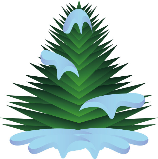 装饰圣诞树在白色的背景图片下载