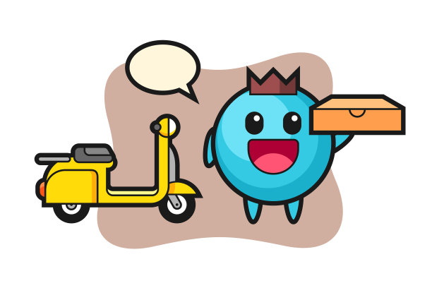 蓝莓是披萨送餐员图片下载