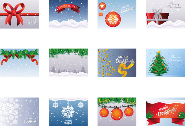 挂上圣诞横幅图片下载