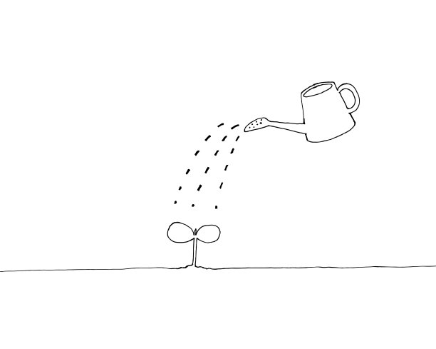 浇灌植物图片下载