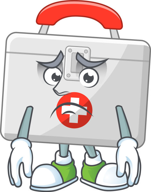 卡通图片急救箱着急的脸图片下载