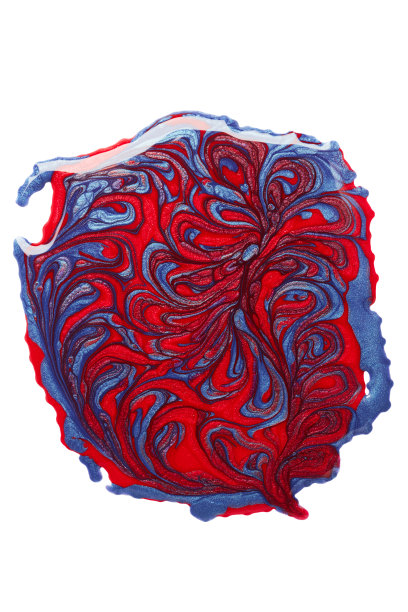 指甲油沾上抽象图案图片下载