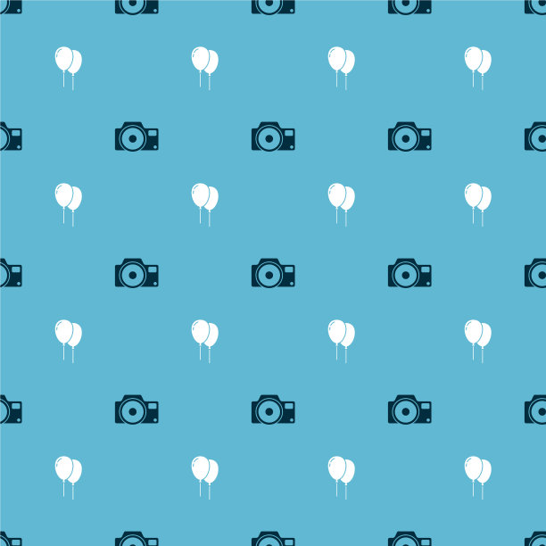 设置好相机和气球并系上丝带图片下载