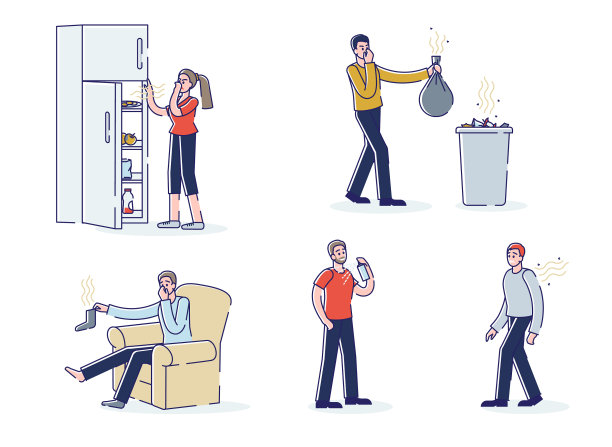 让人们忍受垃圾带来的臭味图片下载