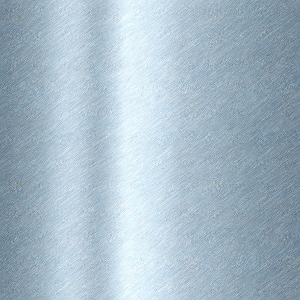 闪亮的拉丝金属背景纹理。抛光金属钢板。金属板材有光泽，有光泽，银蓝。无缝纹理图片下载