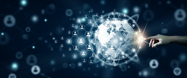 全球业务连接，人的连接和网络连接的概念。图片下载