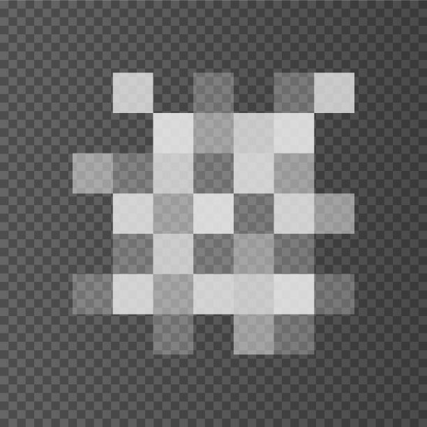 像素审查标志隔离透明图片下载