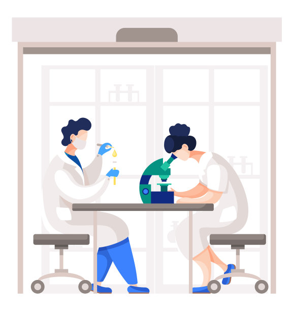 医院实验室里有科学家在做实验图片下载