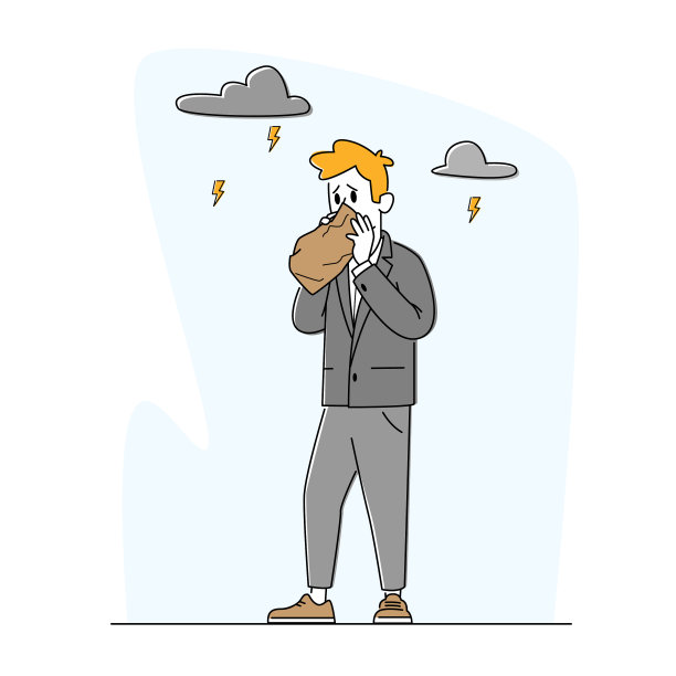 心理恐惧或心理健康问题恐慌图片下载