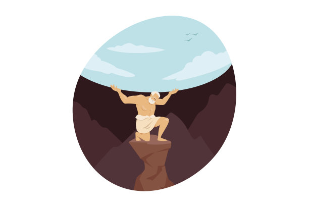 神话希腊奥林匹斯神宗教概念图片下载