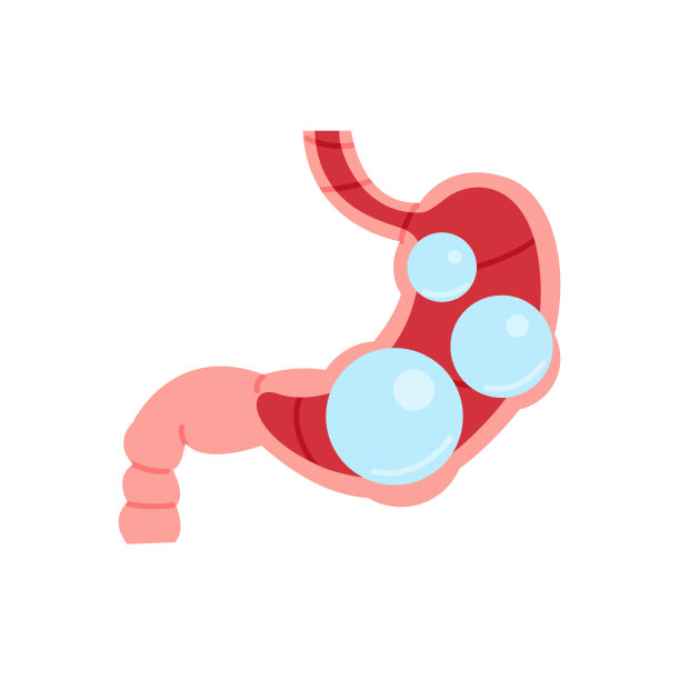 胃气平卡通插图。图片下载