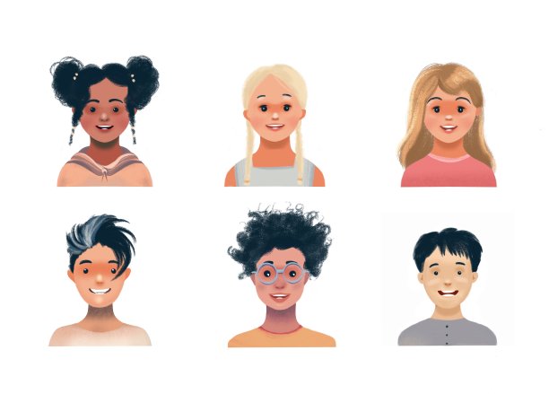 一组卡通形象图片下载