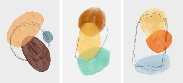 设定创意极简主义手绘抽象图片下载