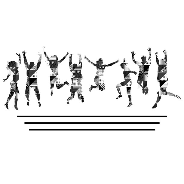 轮廓黑白几何图片下载