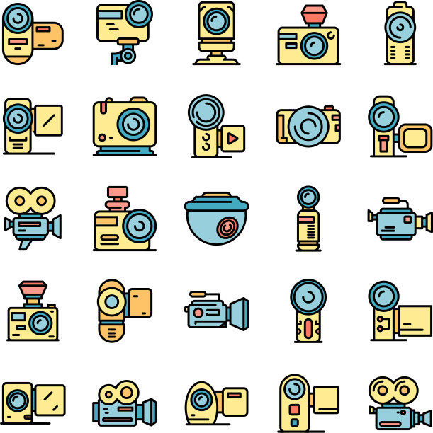 摄像机图标设置平图片下载