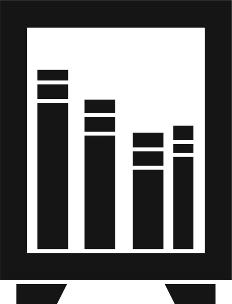 图书馆街道框图标风格简单图片下载