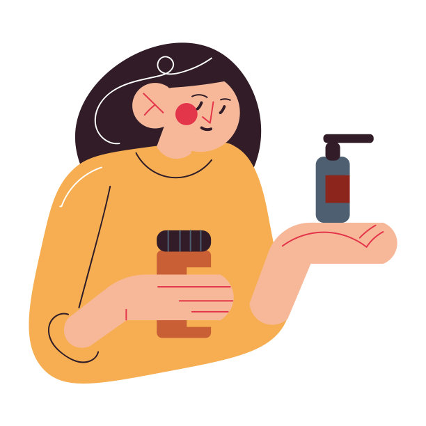 母亲给生病的孩子送药图片下载