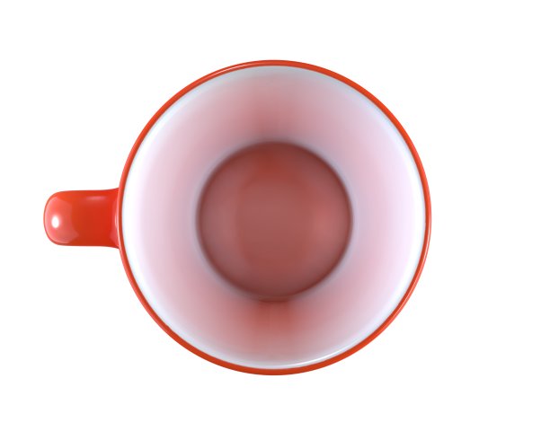 Red Cup的3D渲染隔离在白色上图片下载